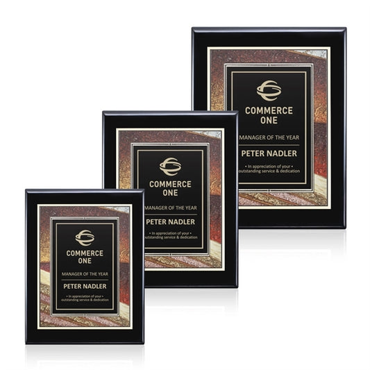 Oakleigh/Albina Plaque - Black Finish