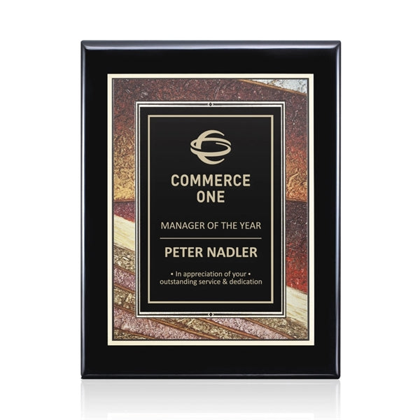 Oakleigh/Albina Plaque - Black Finish