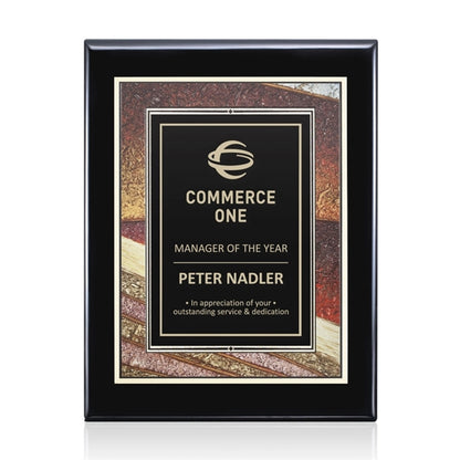 Oakleigh/Albina Plaque - Black Finish