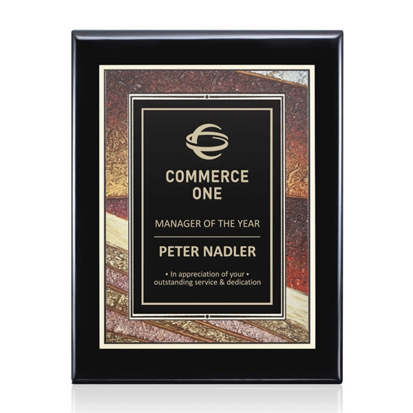 Oakleigh/Albina Plaque - Black Finish
