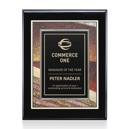Oakleigh/Albina Plaque - Black Finish