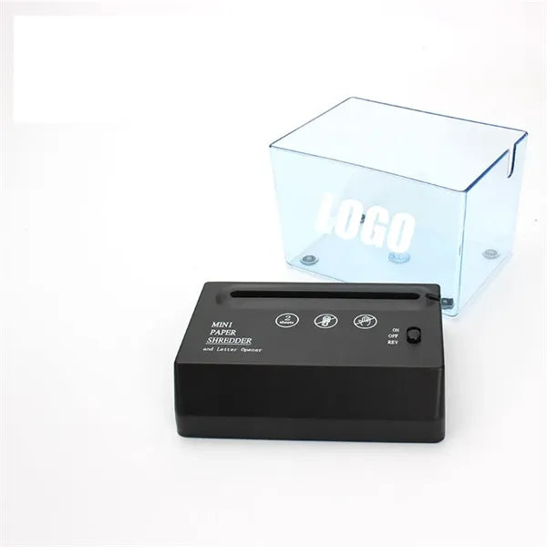 Mini Desktop Auto Paper Shredder Letter Opener