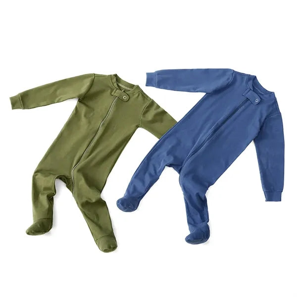 Unisex Pure Cotton  Footed Onesies Baby Bodysuit Pajamas