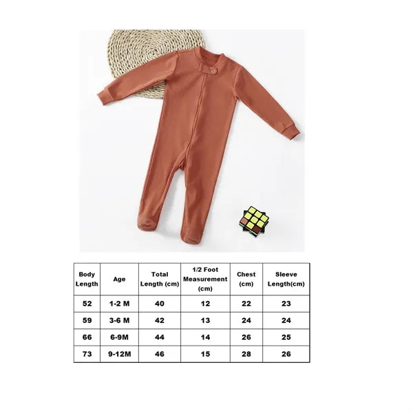 Unisex Pure Cotton  Footed Onesies Baby Bodysuit Pajamas