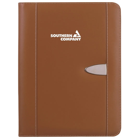 Eclipse Bonded Leather Zippered Portfolio With Calculator