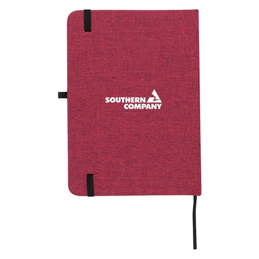 80-lined Heathered Journal with Matching Bookmark