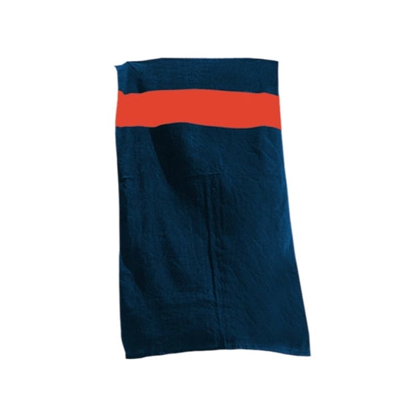 Bath Towel-Rugby Stripe Beach