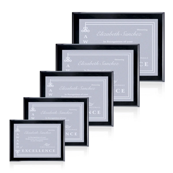 Oakleigh/Warden Plaque - Black Finish