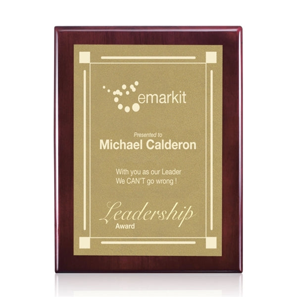Oakleigh/Warden Plaque - Rosewood Finish