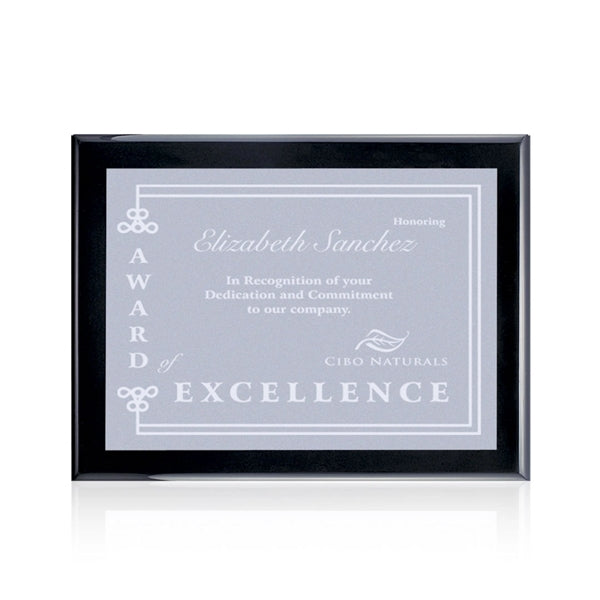 Oakleigh/Warden Plaque - Black Finish