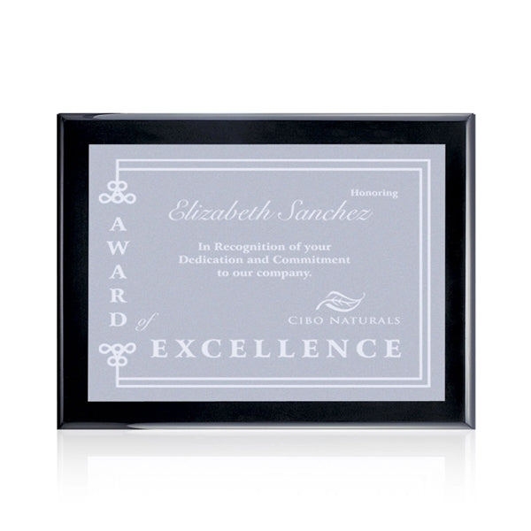 Oakleigh/Warden Plaque - Black Finish