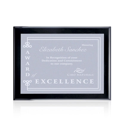 Oakleigh/Warden Plaque - Black Finish