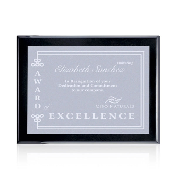 Oakleigh/Warden Plaque - Black Finish