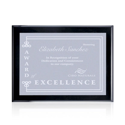 Oakleigh/Warden Plaque - Black Finish