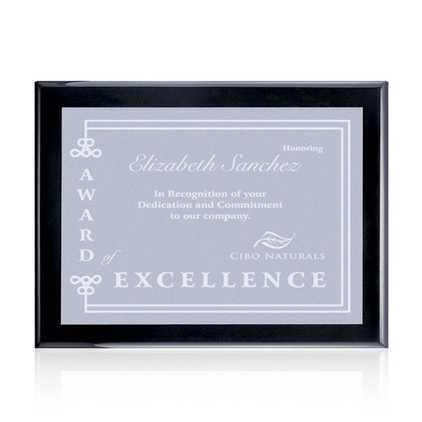 Oakleigh/Warden Plaque - Black Finish