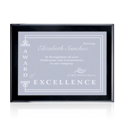 Oakleigh/Warden Plaque - Black Finish