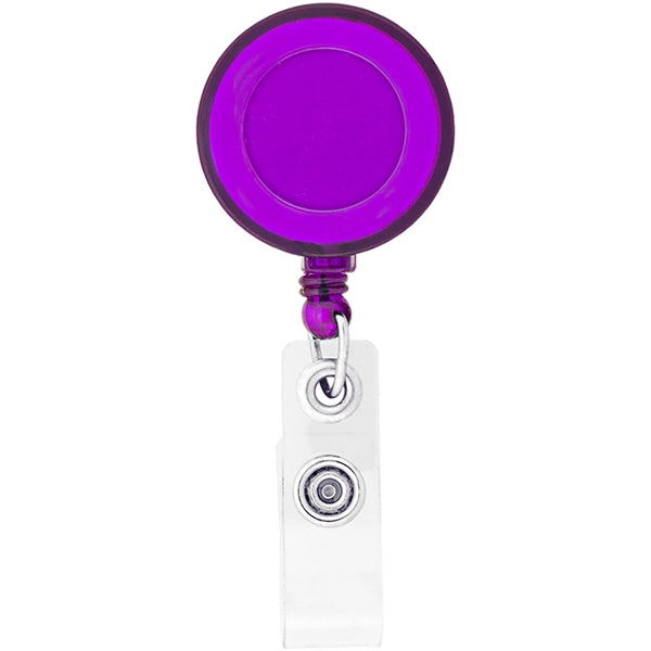 Round-Shaped Retractable Badge Holder