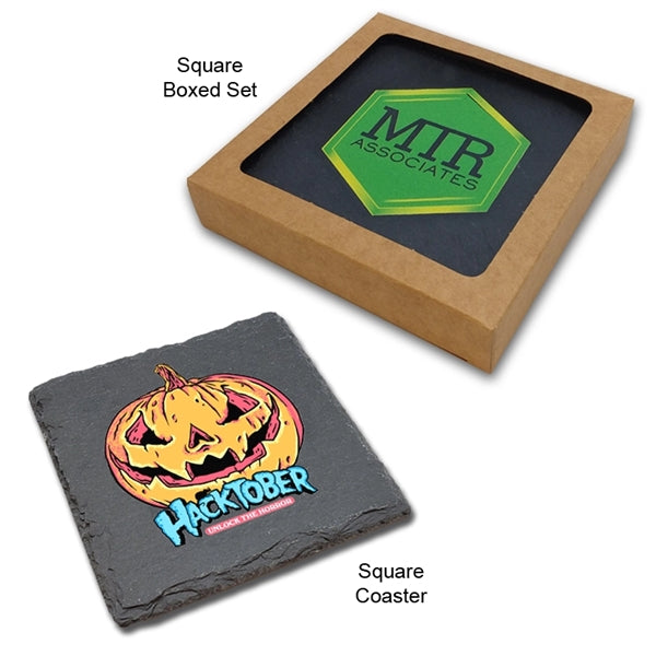 Ultra Vivid Slate Coasters Set of 2
