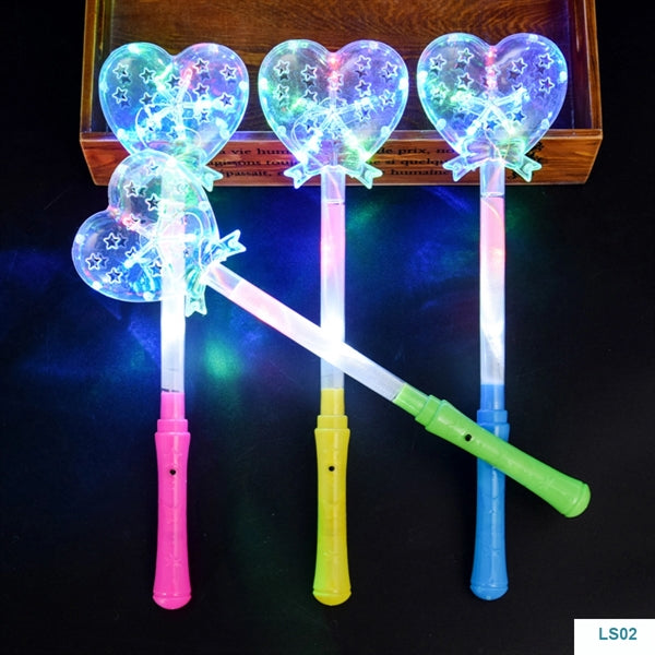 LED Light Up Frozen Snowflake Wand Toy For Kids