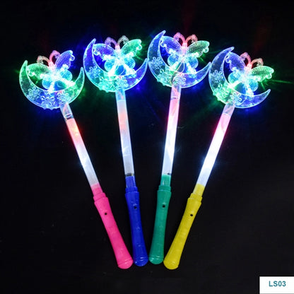 LED Light Up Frozen Snowflake Wand Toy For Kids