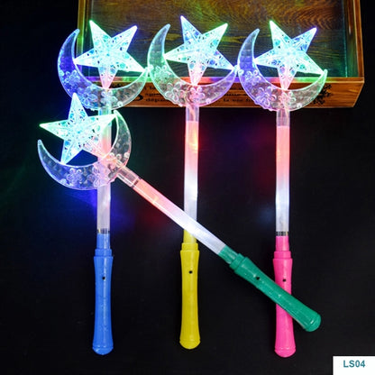 LED Light Up Frozen Snowflake Wand Toy For Kids