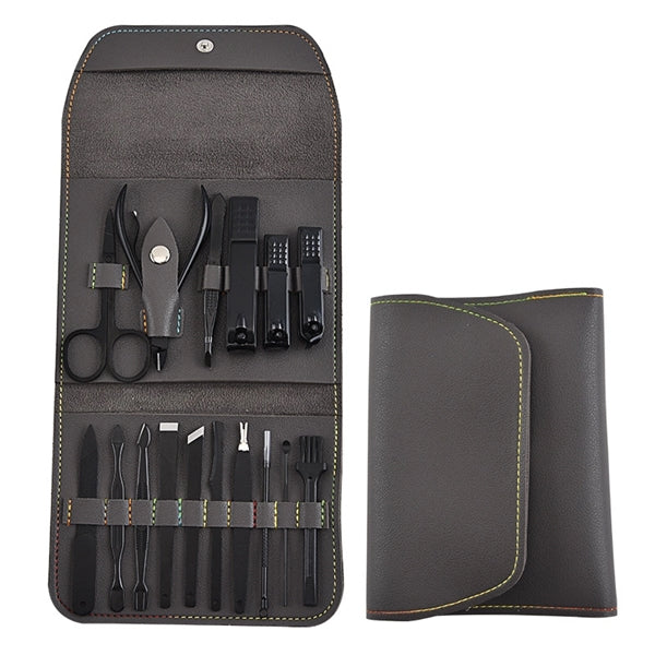 16 in 1 Manicure Kit With Portable PU Leather Case