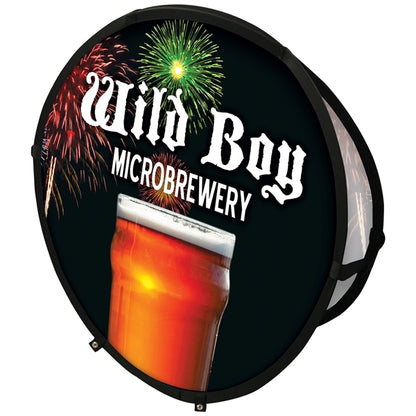 47.25" Circle Pop-Up Banner