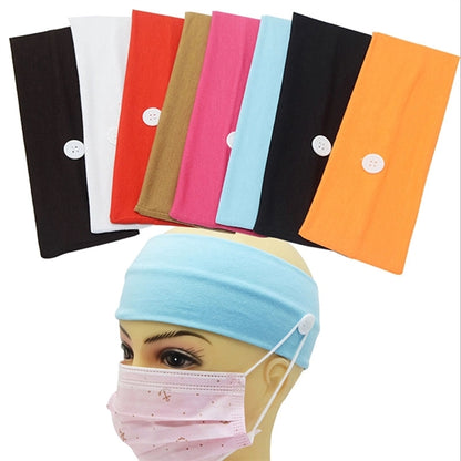 Mask Headband With Button