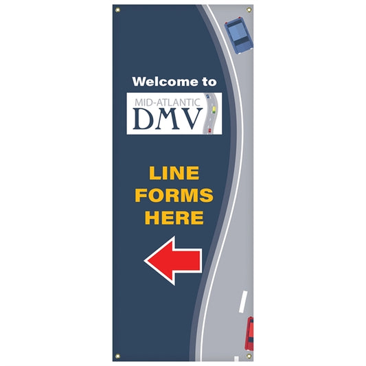 60" X 24" X-Banner Replacement Graphic