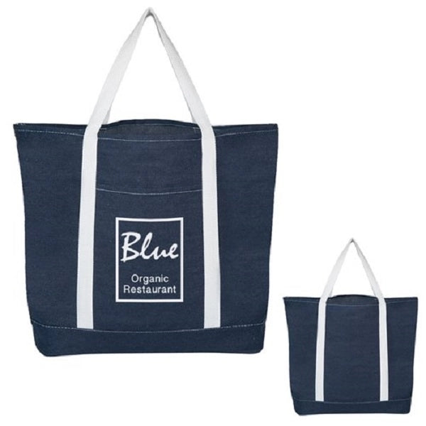 Denim Shopping Tote Bag-BG