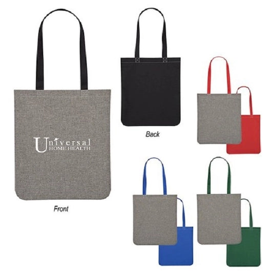 Heathered Two-Tone Brochure Tote Bag