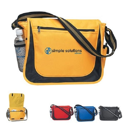 Messenger Bag With Matching Striped Handle