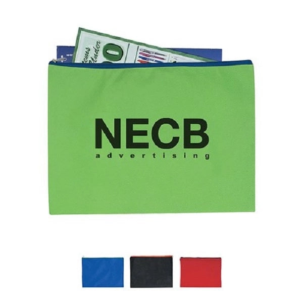 Non-Woven Document Sleeve With Zipper