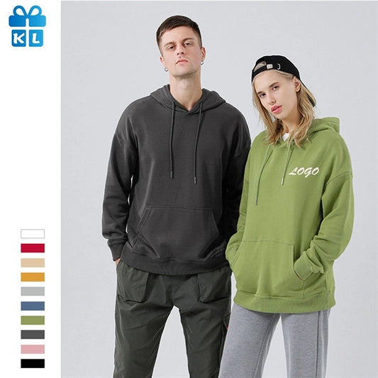Cotton Pullover Hooded Sweatshirt