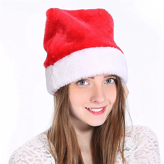Christmas Velvet Santa Xmas Holiday Hat