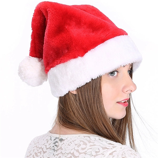 Christmas Velvet Santa Xmas Holiday Hat