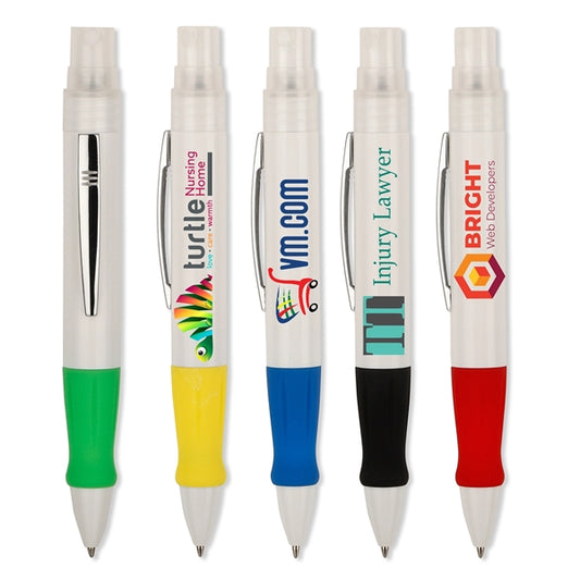 SANI WRITER WHITE SANITIZER PEN -FULL COLOR IMPRINT