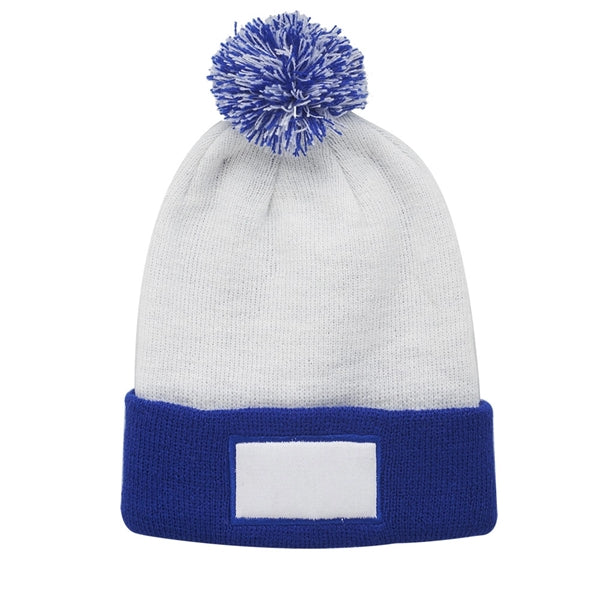 Two-Tone Fuji Beanie w/ Custom Printed