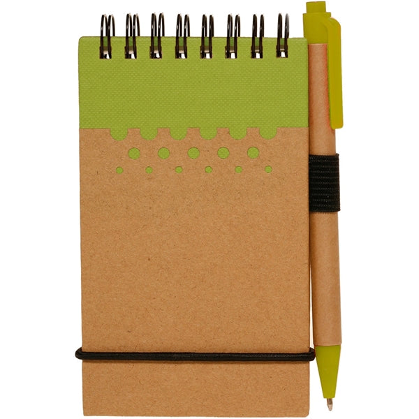 Two-Tone Spiral Notepad w/ Pen