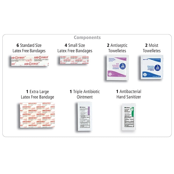 Ventana 18 Piece First Aid Kit in Zipper Pouch