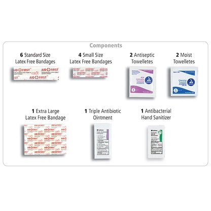 Ventana 18 Piece First Aid Kit in Zipper Pouch
