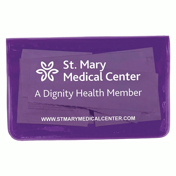 Orion Sanitizer & Wipes On-the-Go Kit n Colorful Vinyl Pouch