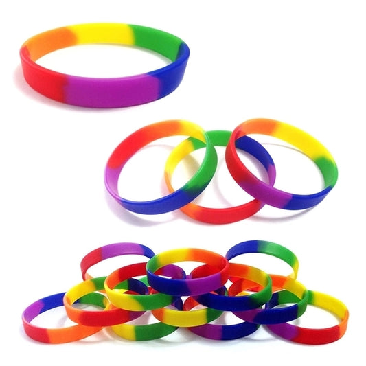 Rainbow Color Silicone Bracelet