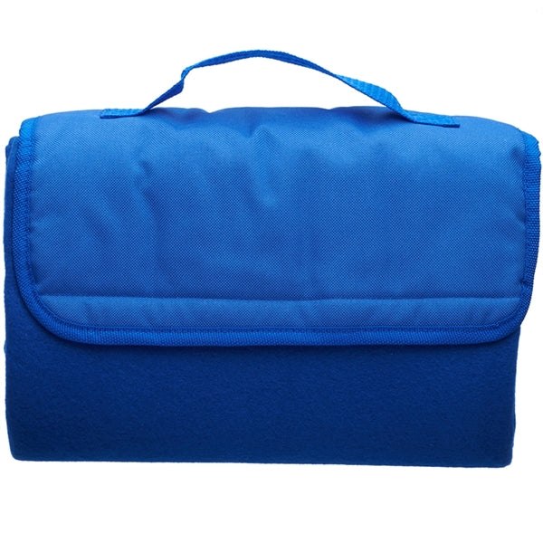 Blanket Roll Up Outdoor Fleece W/ woven handle 45"W x 55"L