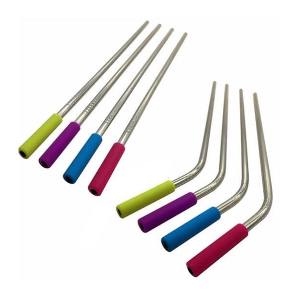 Stainless Steel Straw with Silicone Tip