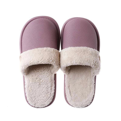 Unisex Detachable Washable Winter Scuff House Slippers