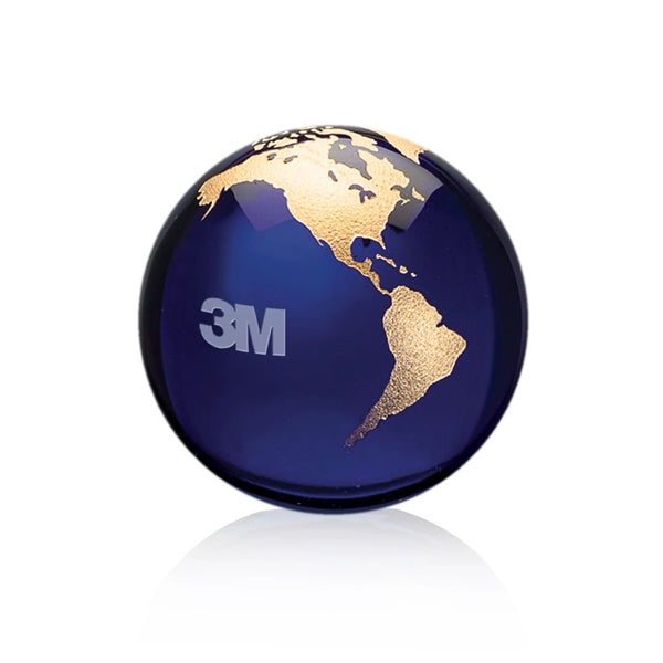 Globe Paperweight - Blue