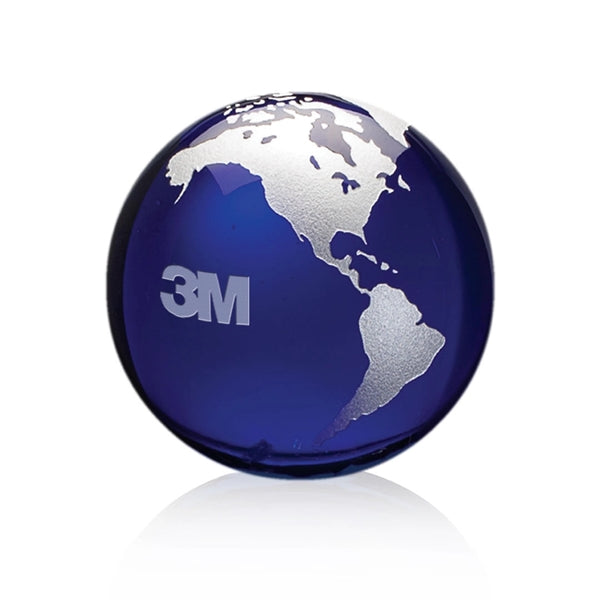 Globe Paperweight - Blue