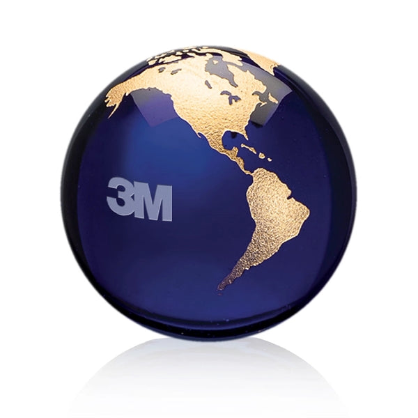 Globe Paperweight - Blue