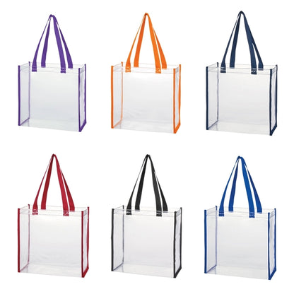 Clear PVC Stadium Tote Bag